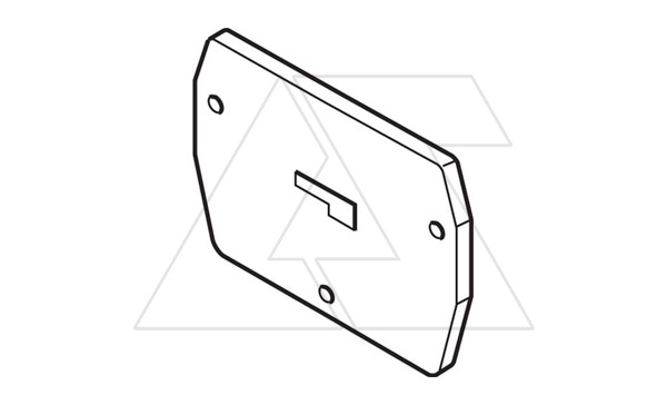 Концевой сегмент для клеммы DR 2,5/5.2L (mini), 1.5мм, серый