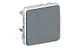 PLEXO - Переключатель промежуточный , IP55, пруж. зажимы, серый от интернет-магазина amperkin.by