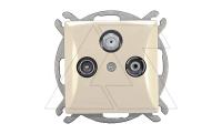 OPAL - Розетка TV+R+SAT концевая, 5_2400MHz, бежевый