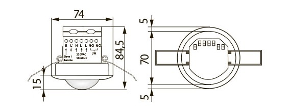 Датчик движения B.E.G. PD3-1C-FC