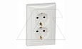 Valena - Розетка 2х2К+З, нем. станд. с защ. шторками, белая от интернет-магазина amperkin.by