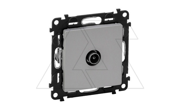 Valena Life - Розетка TV оконечная 10dB, 0-862MHz, алюминий (инд. упаковка)