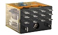 Реле RKL4CO220LTD1, 4CO, 10A(250VAC/30VDC), 220VDC, мех. индикация, тест-кнопка с блокировкой, диод +A1/-A2, LED от интернет-магазина amperkin.by