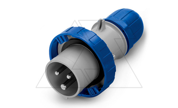 Разъем пром. силовой CEE кабельный, штекер, 32A, 2P+E 6h, 200_250VAC 50/60Hz, IP66/IP67/IP69, серия OPTIMA