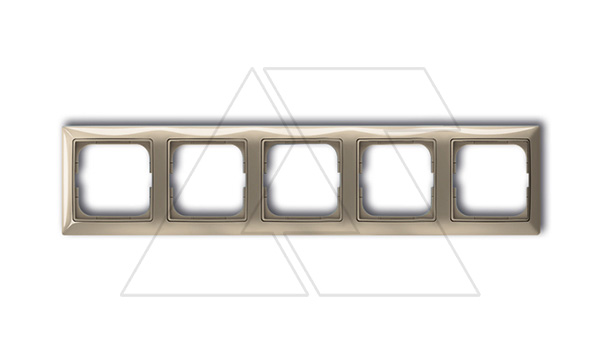 Basic 55 - Рамка на 5 постов (бежевый, блистер)