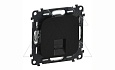 Valena Allure - Розетка 1хRJ-45 UTP CAT5E, антрацит (инд. упаковка) от интернет-магазина amperkin.by