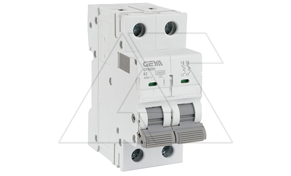Авт. выключатель GYM9H-2P-2B, 2P, 2A, хар-ка B, 10kA, 2M