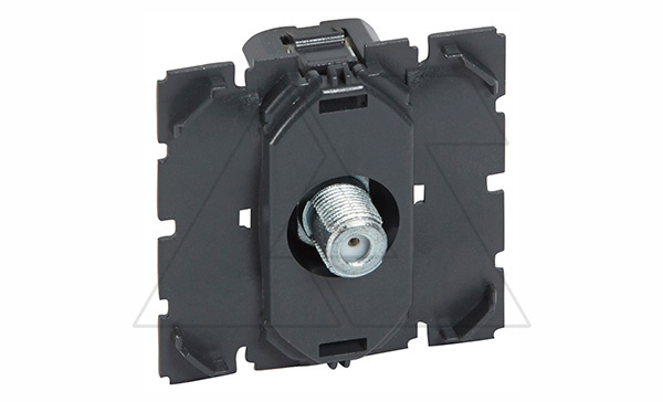 Celiane - Розетка TV простая тип "F", 0-2400 МГц, винт. зажимы, без лицевой панели