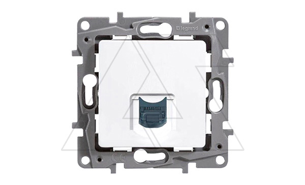 Etika - Розетка телефонная 1хRJ-11 4 конт. (белый)