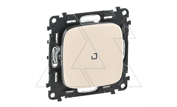 Valena Allure - Переключатель на 2 направления с подсветкой, слоновая кость (инд. упаковка)