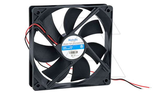 Вентилятор осевой NA, 120x120x25мм, 12VDC, 140,4м3/ч, 2,76Вт, 2500об/мин, 39дБА, подшипник качения