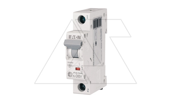 Авт. выключатель HL-C63/1, 1P, 63A, хар-ка C, 4.5kA, 1M