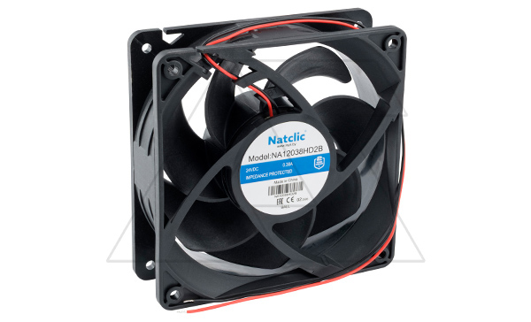 Вентилятор осевой NA, 120x120x38мм, 24VDC, 221м3/ч, 9,12Вт, 3200об/мин, 53дБА, подшипник качения