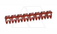 Маркер CAB3 d=1.5-2.5mm - "2" (красный) упак.1200 шт
