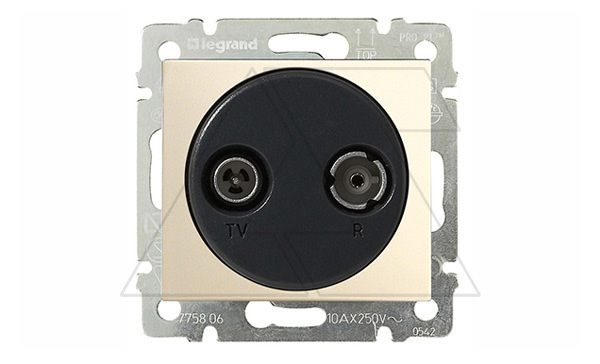 Valena - Розетка TV-RD концевая 862MHz, сл.кость