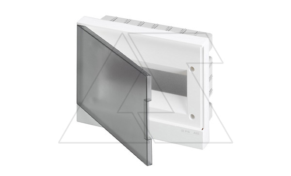 Щиток встраив. ABB Basic E BEF402212, 12M, прозр. серая дверь, 63A, IP40, 300x220x102mm, 2хPEN-шина (стикерованный)