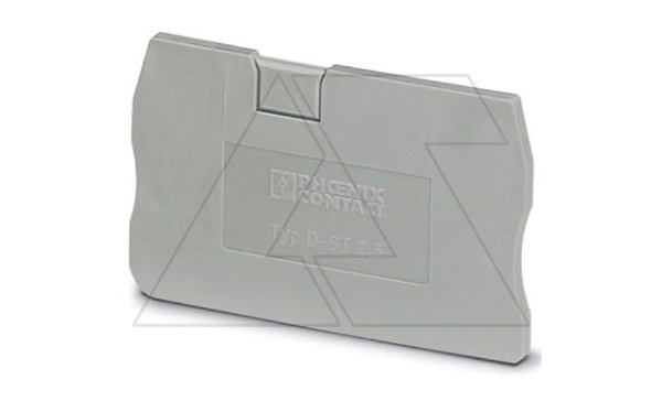 Крышка концевая D-ST 2,5 /2,2mm, для пружинных клемм ST 2,5, серая