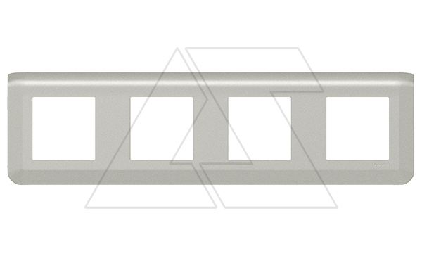 Mosaic - Рамка 4X2M гориз., алюминий (суппорт 80254 или 4х80251)