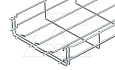 Лоток GRM 55 500 G проволочный, Ø4,8мм, 55х500х3000мм (ВхШхД), гальван. оцинк. от интернет-магазина amperkin.by