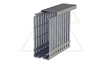 Перфокороб KKD 4010, органайзер для шкафов, 40x100х2000мм (ШxВхД), RAL 7030, серый от интернет-магазина amperkin.by