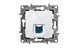 Etika - Розетка 1хRJ-45 UTP CAT5E 8конт.(белый) от интернет-магазина amperkin.by