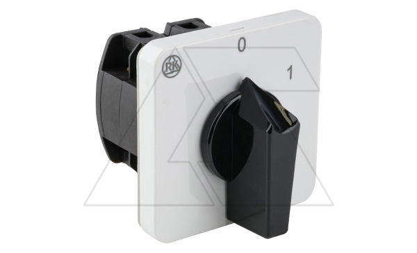 Переключатель BS 32 10 U, 3P, 32A, тип 0-1 (60°), 3NO на 1, 15kW(400VAC по АС-23), на дверь, фронт IP40