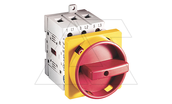 Переключатель 100А, 3P, 1-0-2, фунция перекл. вводов или реверс, без рукоятки