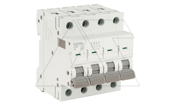 Авт. выключатель GYM9-4P-4D, 4P, 4A, хар-ка D, 6kA, 4M