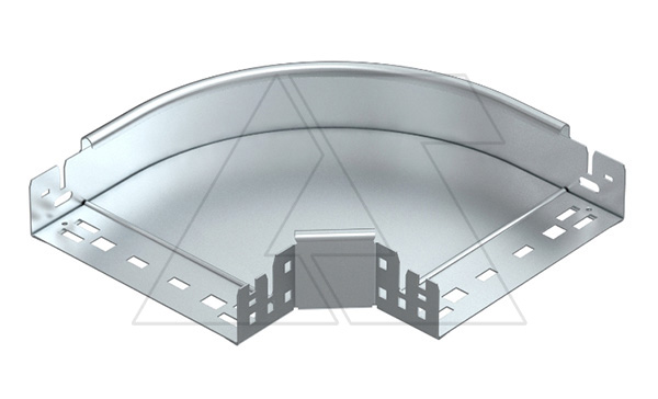 Секция RBM 90 630 FS угловая 90°, горизонтальная, для лотка 60Х300 (ВХШ), конв. оцинк.
