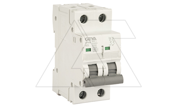 Авт. выключатель GYM8-2P-25B, 2P, 25A, хар-ка B, 4,5kA, 2M