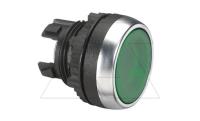 Osmoz - Конопка зеленая с подсв. без фиксации M22, IP66, потайная