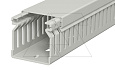 Перфокороб LK4 40040, органайзер для шкафов, 40 x 40 мм (глубина х ширина крышки), L=2000мм, RAL 7030 серый от интернет-магазина amperkin.by