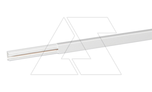 DLP - Мини-канал, без перегородки, 1 секция, 20х12,5 белый, ПВХ