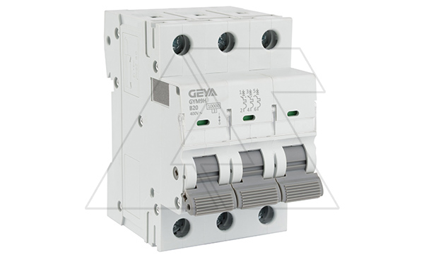 Авт. выключатель GYM9H-3P-20B, 3P, 20A, хар-ка B, 10kA, 3M