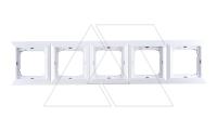 OPAL - Рамка 5 постов, белый