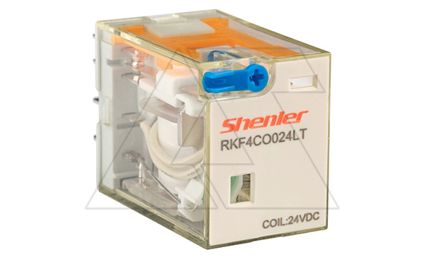 Реле RKF4CO024LT, 4CO, 6A, (250VAC/30VDC), 24VDC, мех. индикация, тест-кнопка с блокировкой, LED