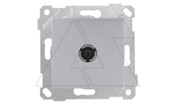 Rita - Розетка TV, проходная, нерж. сталь