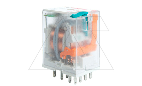 Реле R4N-2014-23-1220-WTL, 4CO, 7A(230VAC), 220VDC, мех. инд., тест-кнопка, LED