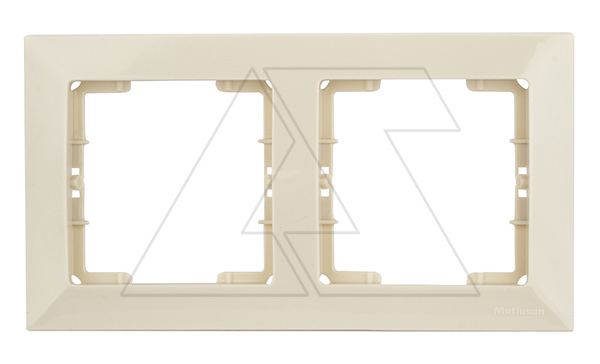 Candela - Рамка 2 поста, к механизмам серии 21, горизонтальный монтаж, сл.кость