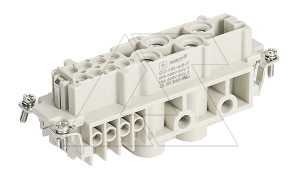 Вставка контактная, размер H24B, тип гнездо, 4/8P+PE, 80/16A, 830/400V, винтовой зажим