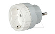 Адаптер 16А 2Р+Е с нем. на франц. стд., белый/серый (Европа-Франция) от интернет-магазина amperkin.by