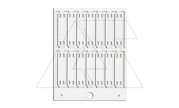 Маркировка MG-ETF 54192 для кабеля, 13x57мм (карта 14 шт), белый