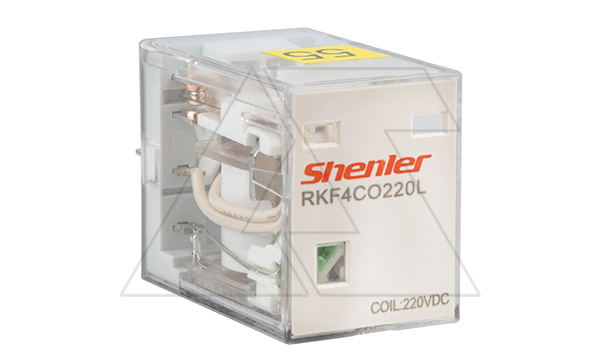 Реле RKF4CO220L, 4CO, 6A, 220VDC, мех. индикация, LED