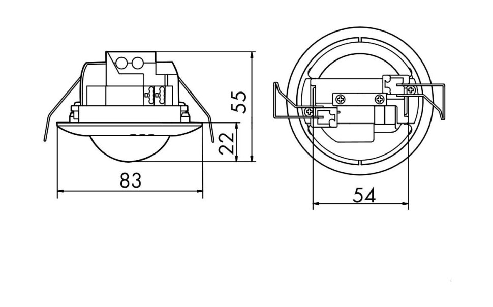 Датчик присутствия B.E.G. PD2N-KNX-BA-FC