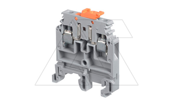 Клемма М4 /6 SNBT1 с разъеденителем, 10А, 400В, серый
