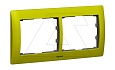 Galea Life - Рамка Metallic на 2 поста горизонтальная, Magic Green от интернет-магазина amperkin.by