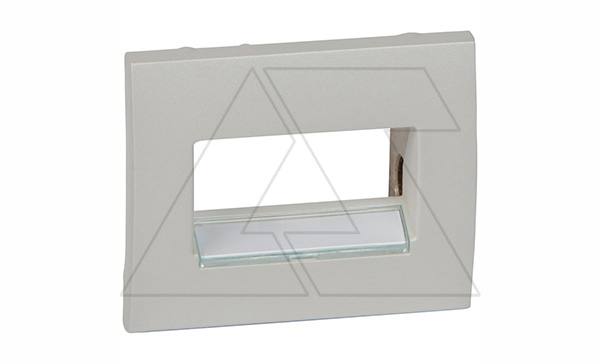 Galea Life - Обрамление для инф. и тел.розеток 2хRJ45 с держат.этикетки, Pearl