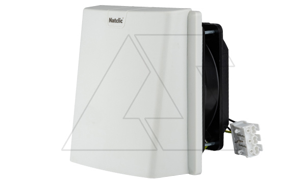 Вентилятор с фильтром HFF в кожухе 14Вт, 96м3/ч, 230VAC, габариты 150x150x104мм, вырез 125x125мм, IP55, RAL7035