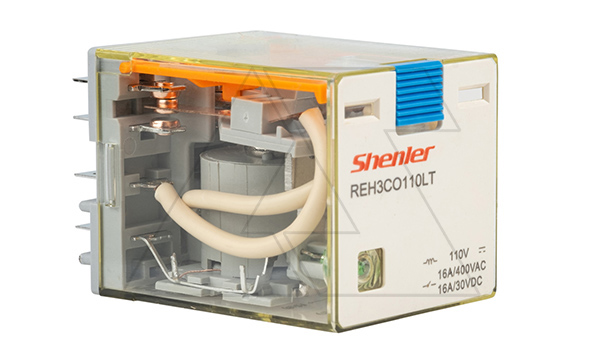 Реле REH3CO110LT, 3CO, 16A(400VAC/30VDC), 110VDC, мех. индикация, тест-кнопка с блокировкой, LED
