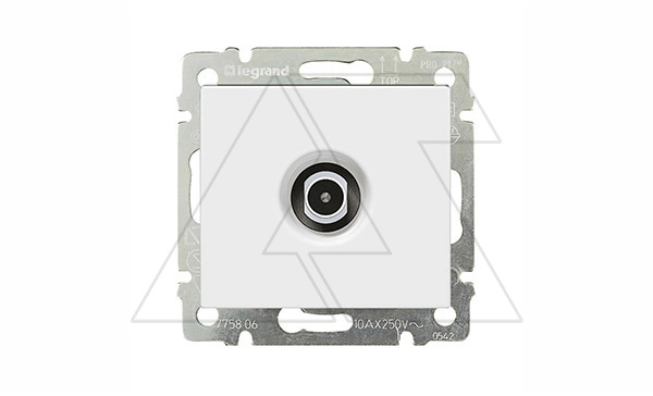 Valena - Розетка TV концевая 10dB, белая (инд. упаковка)